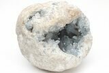 Sky Blue Celestine (Celestite) Crystal Geode - Madagascar #210374-1